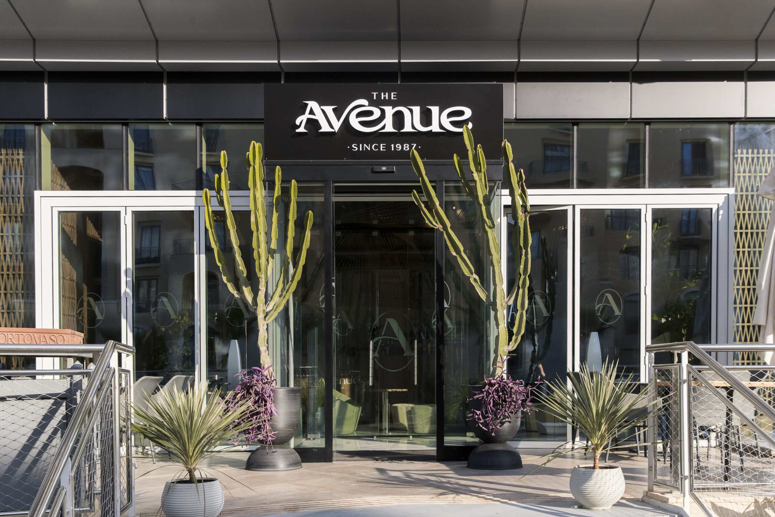 Front entrance of The Avenue restaurant